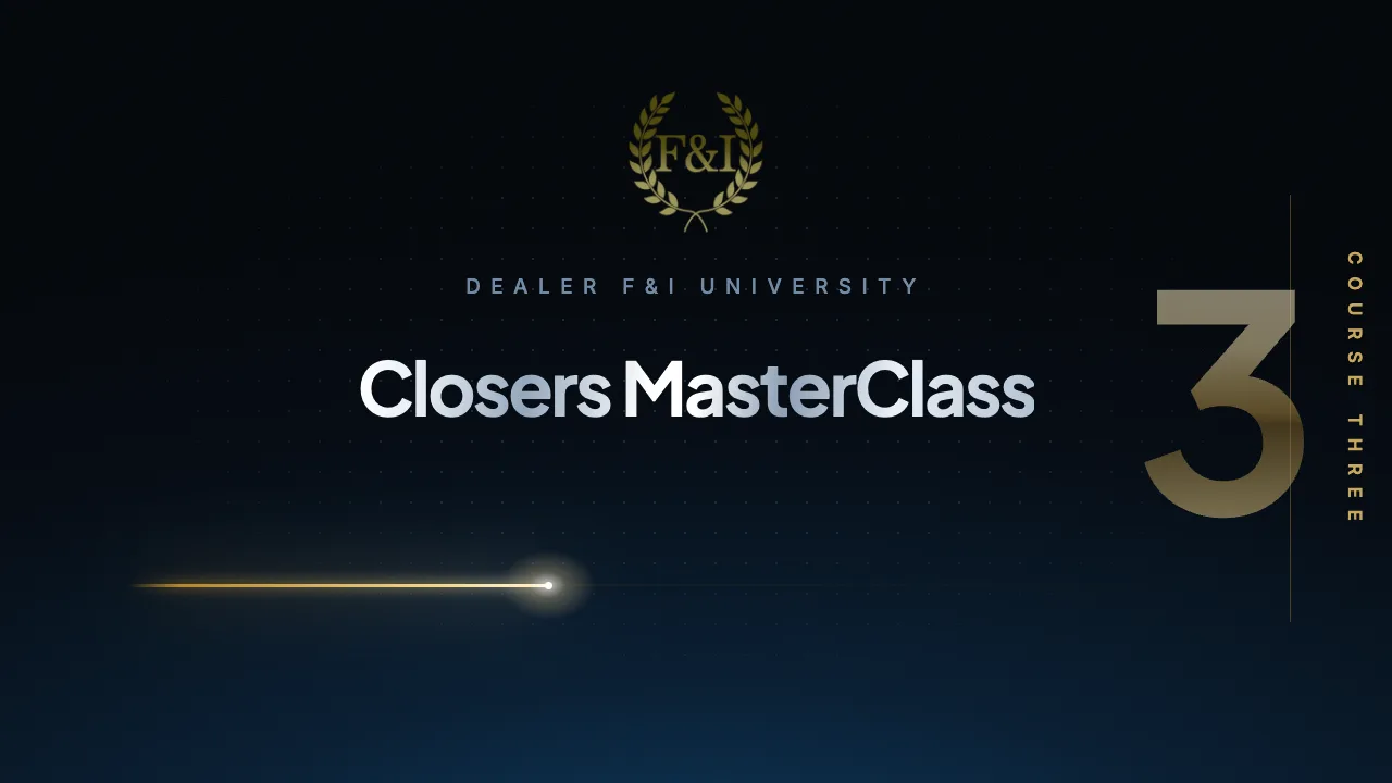 Closers MasterClass Course 3
