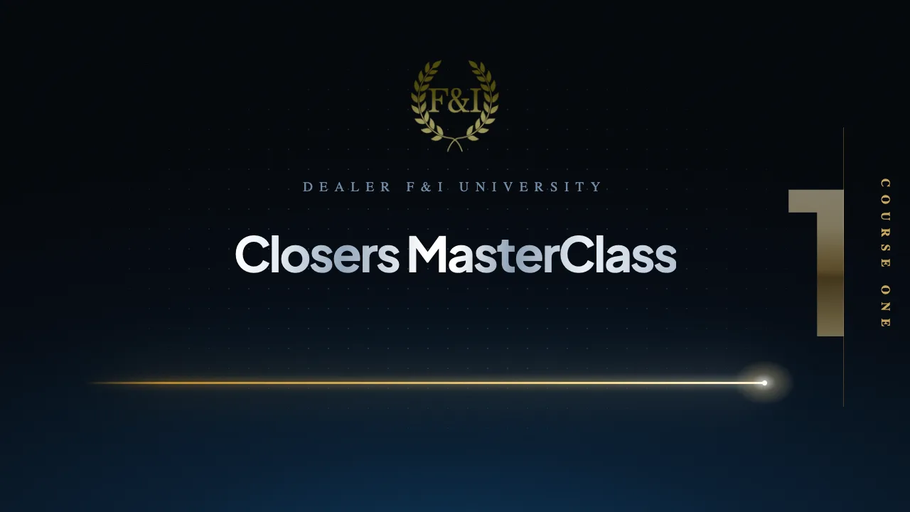 Closers MasterClass Course 1