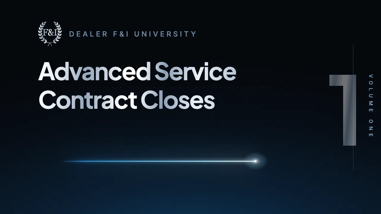 Advanced Service Contract Closes Vol. 1
